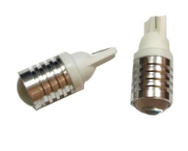 Светодиод К 12v Т 10 б/ц 1COB+ линза white 